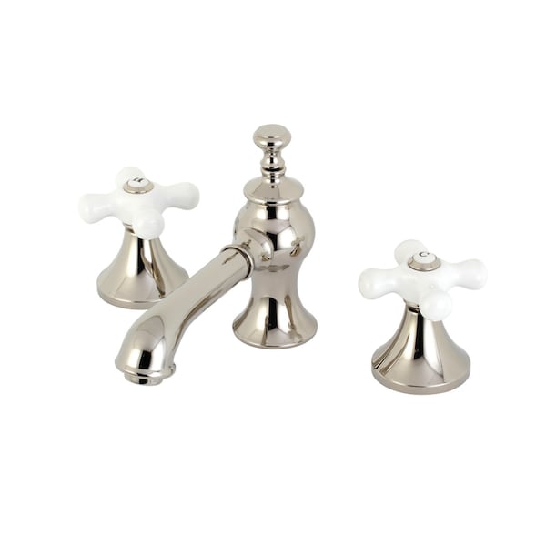 KC7066PX Vintage 8" Widespread Bathroom Faucet, Polished Nickel